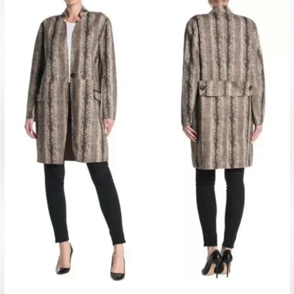 Blank Nyc Snake Charmer Vegan Suede Jacket Size Small